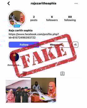 Waspada akaun Instagram palsu guna nama Permaisuri Agong