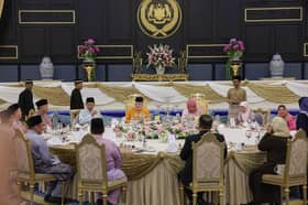 Agong berangkat ke majlis buka puasa bersama PM, jemaah menteri