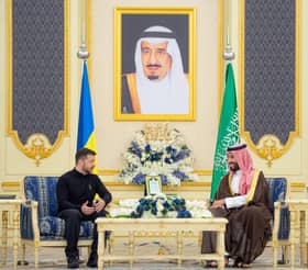 Zelenskiy in Saudi Arabia as US voices hope for Ukraine peace talks