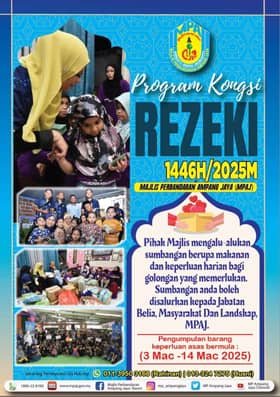 MPAJ ajak orang ramai kongsi rezeki bersama anak yatim, rumah kebajikan