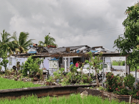 Sekinchan storm: Fire Department on the alert