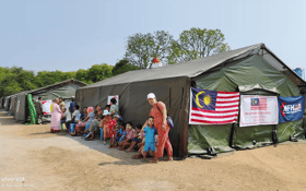 Malaysian field hospital in Myanmar receives steady stream of patients