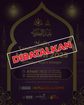 MB: Sultan perkenan batal rumah terbuka esok, makanan disalur kepada PPS, rumah anak yatim