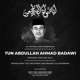 MB ucap takziah kepada keluarga Pak Lah