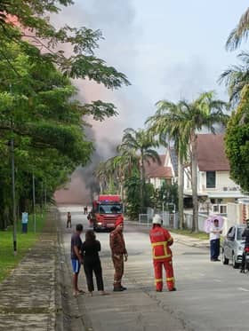 Kebakaran libatkan saluran paip gas sepanjang 500 meter