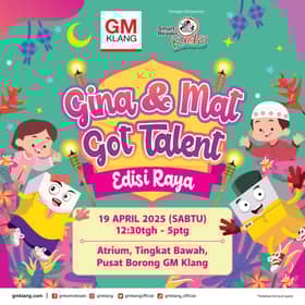 Si cilik serikan pentas raya GM Klang dalam "Gina & Mat Got Talent" edisi raya