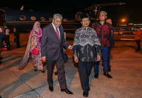 Zahid arrives in Indonesia for official visit