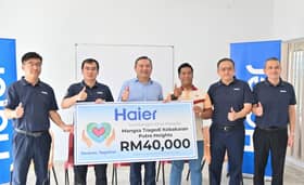 Prihatin mangsa Putra Heights, Haier sumbang RM40,000 untuk rawatan