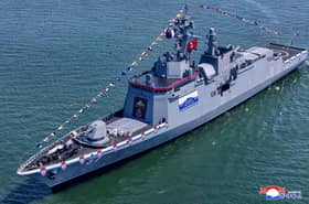 North Korea unveils new 'Kim Jong Un style' 5,000-tonne warship