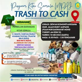 MPAJ anjur program kitar semula, bawa barang dapat tunai