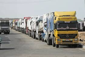 Beberapa trak bantuan Mesir bawa bekalan ke Gaza melalui persimpangan Rafah