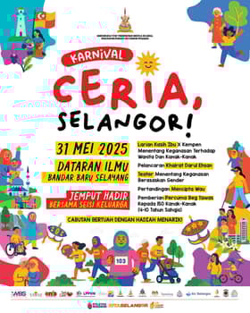 Jalan tutup sempena larian Karnival Ceria, sila guna laluan alternatif