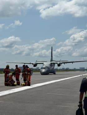 RMAF says aircraft that skidded in Kuching had landing gear issue
