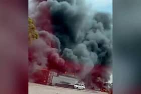 Kilang kitar semula di Meru musnah terbakar, semua pekerja selamat