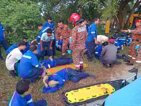 33 pekerja warga asing cedera, bas kilang terbalik di Bangi