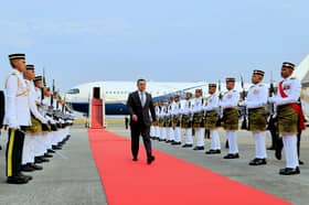 Kyrgyz president accorded official welcome in Putrajaya