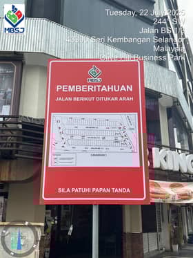 Laluan sehala percubaan di Olive Hill bantu atasi parkir berganda