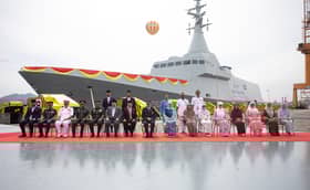 Tengku Permaisuri Norashikin launches Navy's 'Raja Muda Nala' LCS