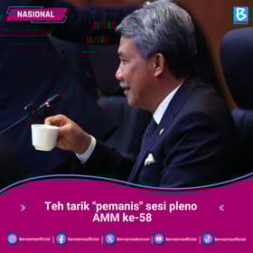 Teh tarik minuman ikonik Malaysia dihidangkan pada sesi pleno AMM ke-58