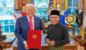 沙鲁依克兰呈国书予特朗普  重申深化马美双边合作关系