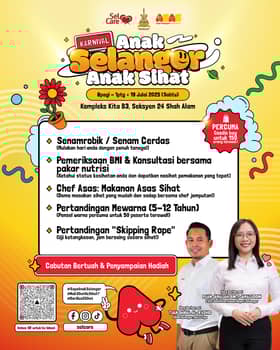 Karnival anak sihat hujung minggu ini tawar aktiviti menarik buat sekeluarga