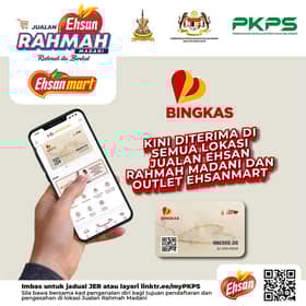 Kad Bingkas kini diterima di semua lokasi Jualan Ehsan Rahmah, Ehsan Mart