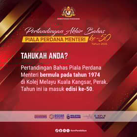 Empat pasukan terbaik berentap di pentas akhir Bahas Piala Perdana Menteri ke-50