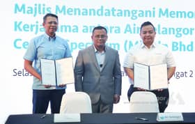Air Selangor, Central Spectrum kerjasama kukuh bekalan air di Pulau Indah