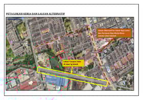 巴生港口局部路段铺路   即起分阶段封路7天