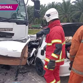Empat maut termasuk dua kanak-kanak, seorang parah nahas kereta, treler