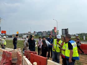 乌雪市会各单位巡铺设天然气管工程 确保施工严格符合安全规范