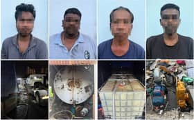 警方前后突袭灵市两地  起获逾60万走私柴油与设备