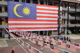 Jalur Gemilang gergasi ceriakan Sekolah Seri Pagi, semarak semangat patriotik