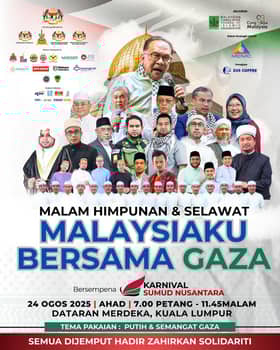 Anwar ajak rakyat sertai himpunan solidariti Palestin di Dataran Merdeka, esok