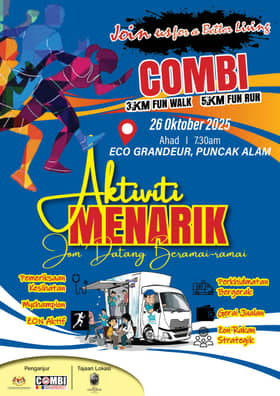 1,000 peserta dijangka sertai Combi Fun Walk, promosi gaya hidup sihat  