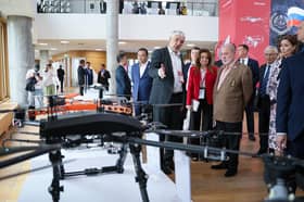 King observes Russian drone technology at Tochka Kipeniya