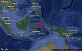 Gempa bumi sederhana di selatan Laut Maluku, tiada ancaman tsunami