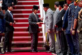 Brunei ruler arrives in Malaysia for state visit
