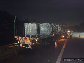 两罗里大道相撞油料泄漏   LUAS及时应对阻水源污染