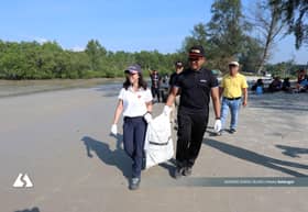 雪州公主与民齐聚摩立沙滩  成功收集逾500公斤垃圾