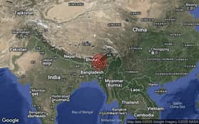 印度东北部今晚5.6级地震！