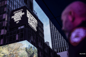 Advocacy groups call for European ban on Israel team, players in Times Square billboard