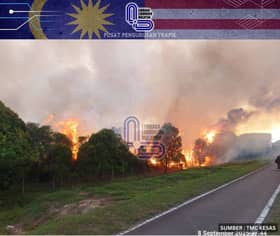 Bomba giat padam kebakaran hutan seluas 2.3 hektar dekat Bandar Puteri