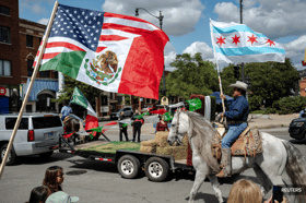 Chicago protesters defiant in face of Trump's deportation threats