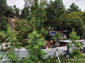 亚庇山崩事故夺走5命  2人仍被埋.搜救行动持续