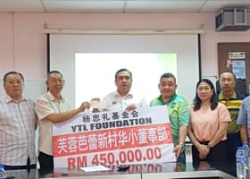 陆兆福穿针引线　芭蕾新村华小获45万提升礼堂