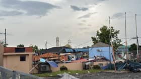 Wanita, sembilan murid cedera, bangunan, surau runtuh akibat ribut