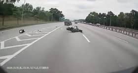 东盟峰会护送警员被撞　左腿骨折送赛城医院治疗