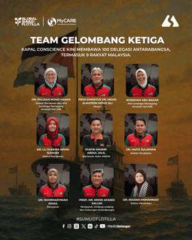 Gelombang ketiga flotila kemanusiaan teruskan pelayaran pecah sekatan Israel