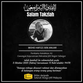 Kakitangan JKR terlibat kemalangan Plaza Tol Bukit Kajang meninggal dunia